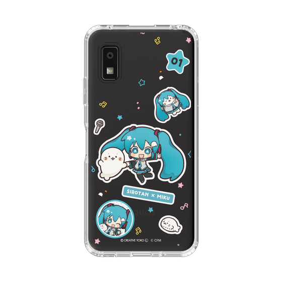 スリムプロテクションケース［ しろたん×初音ミク - ステッカー ］