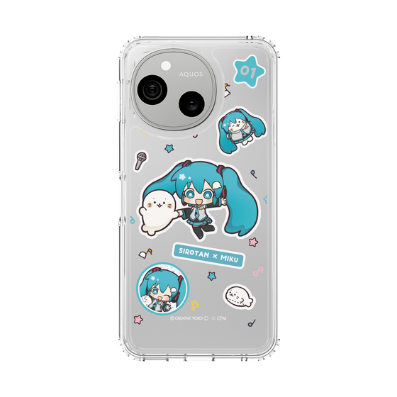 スリムプロテクションケース［ しろたん×初音ミク - ステッカー ］