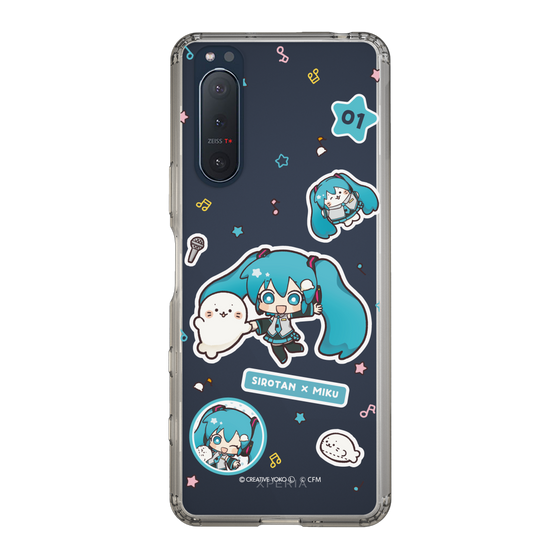 スリムプロテクションケース［ しろたん×初音ミク - ステッカー ］