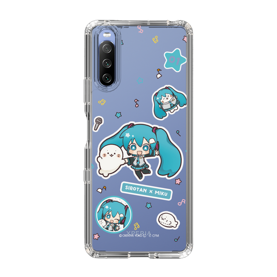 スリムプロテクションケース［ しろたん×初音ミク - ステッカー ］