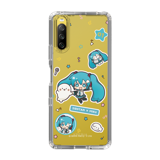 スリムプロテクションケース［ しろたん×初音ミク - ステッカー ］