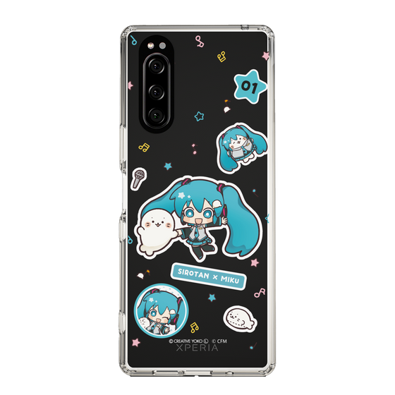 スリムプロテクションケース［ しろたん×初音ミク - ステッカー ］