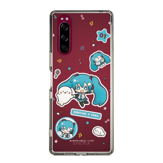 スリムプロテクションケース［ しろたん×初音ミク - ステッカー ］