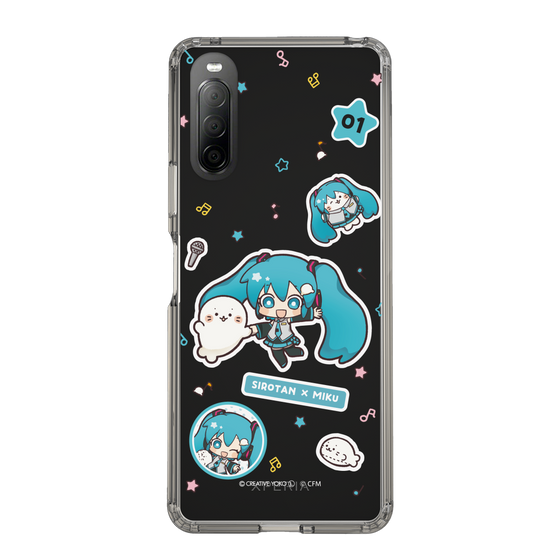 スリムプロテクションケース［ しろたん×初音ミク - ステッカー ］