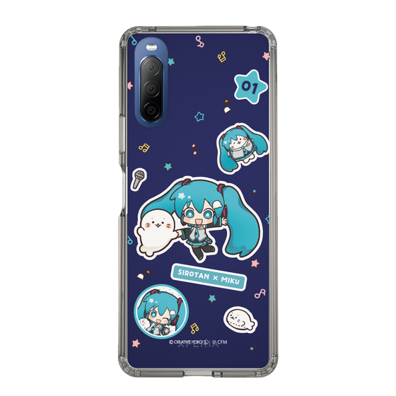 スリムプロテクションケース［ しろたん×初音ミク - ステッカー ］