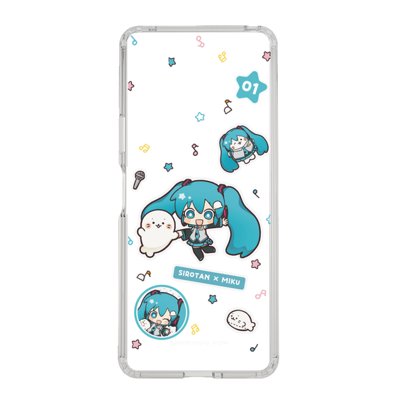 スリムプロテクションケース［ しろたん×初音ミク - ステッカー ］