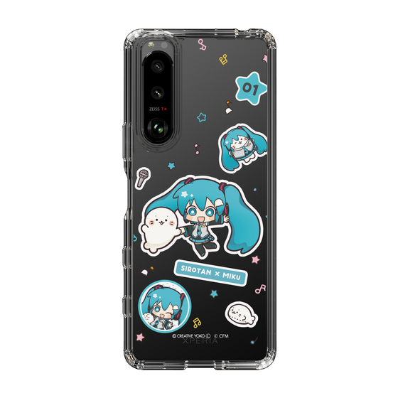 スリムプロテクションケース［ しろたん×初音ミク - ステッカー ］