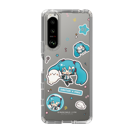 スリムプロテクションケース［ しろたん×初音ミク - ステッカー ］