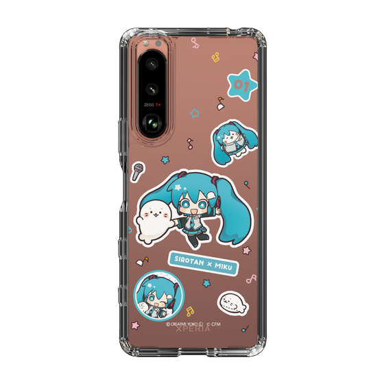 スリムプロテクションケース［ しろたん×初音ミク - ステッカー ］