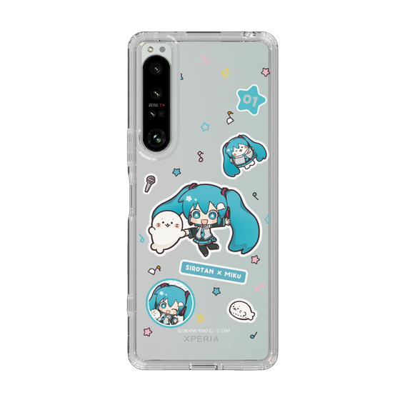 スリムプロテクションケース［ しろたん×初音ミク - ステッカー ］