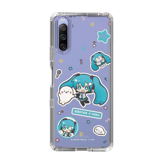 スリムプロテクションケース［ しろたん×初音ミク - ステッカー ］