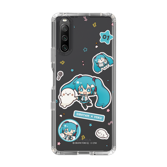 スリムプロテクションケース［ しろたん×初音ミク - ステッカー ］