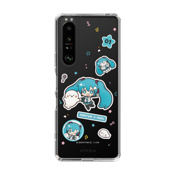 スリムプロテクションケース［ しろたん×初音ミク - ステッカー ］