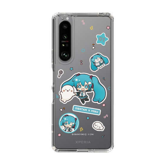 スリムプロテクションケース［ しろたん×初音ミク - ステッカー ］