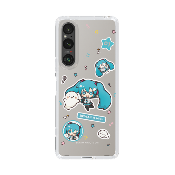 スリムプロテクションケース［ しろたん×初音ミク - ステッカー ］