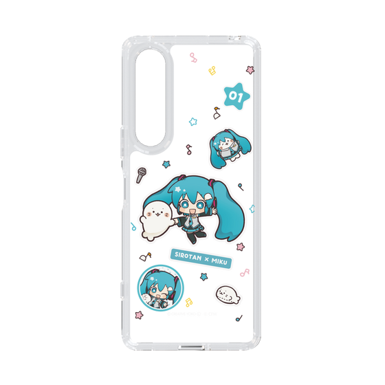 スリムプロテクションケース［ しろたん×初音ミク - ステッカー ］