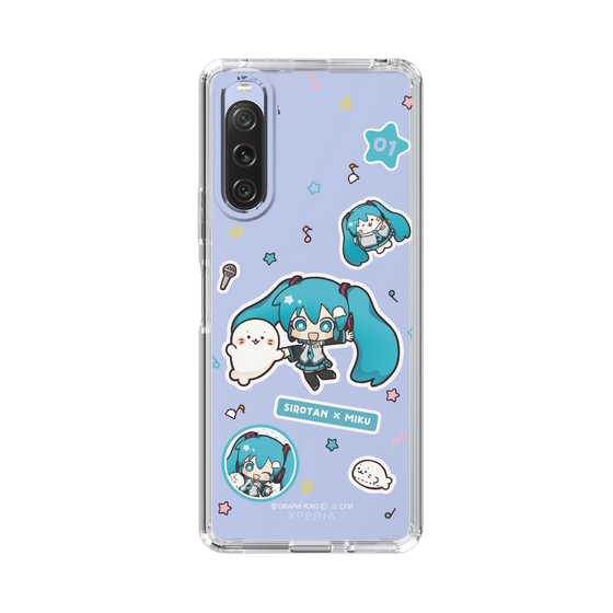 スリムプロテクションケース［ しろたん×初音ミク - ステッカー ］