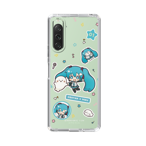スリムプロテクションケース［ しろたん×初音ミク - ステッカー ］