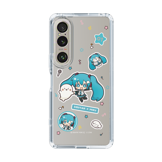 スリムプロテクションケース［ しろたん×初音ミク - ステッカー ］