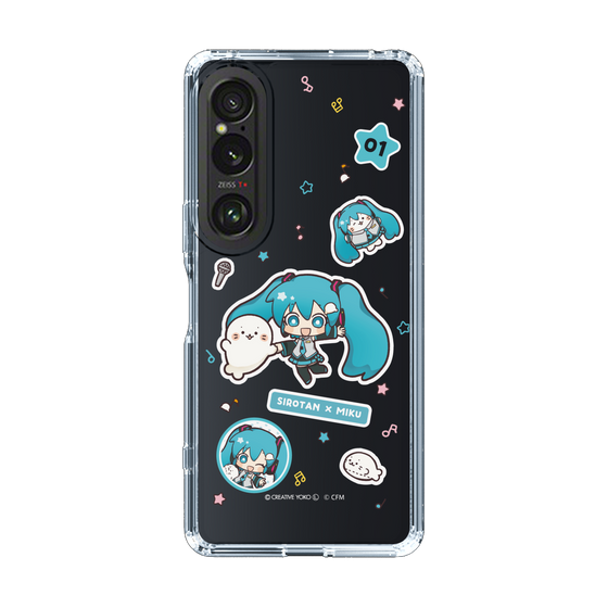 スリムプロテクションケース［ しろたん×初音ミク - ステッカー ］