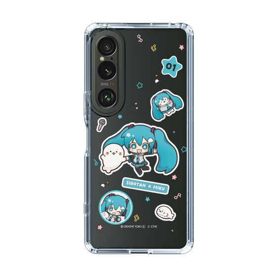 スリムプロテクションケース［ しろたん×初音ミク - ステッカー ］