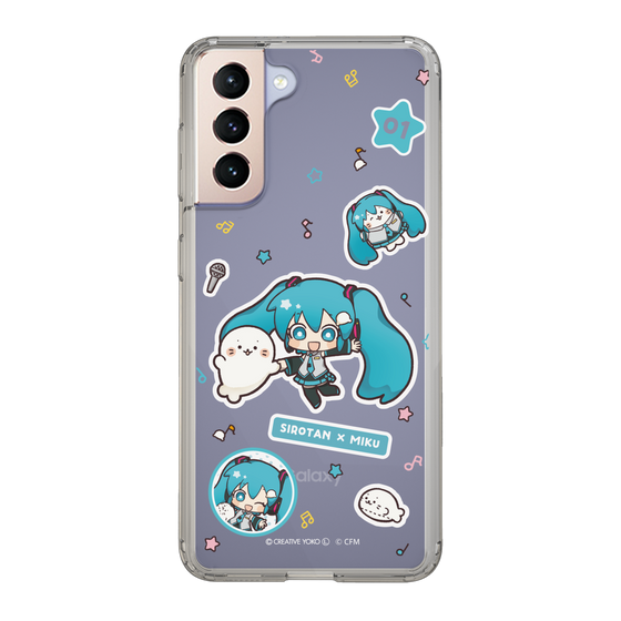 スリムプロテクションケース［ しろたん×初音ミク - ステッカー ］