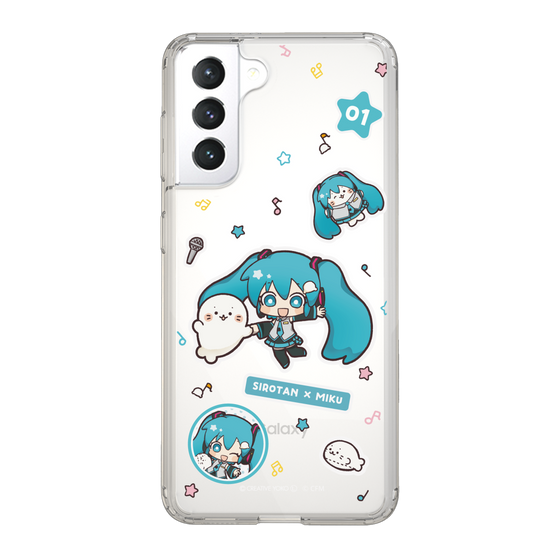 スリムプロテクションケース［ しろたん×初音ミク - ステッカー ］