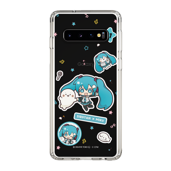 スリムプロテクションケース［ しろたん×初音ミク - ステッカー ］