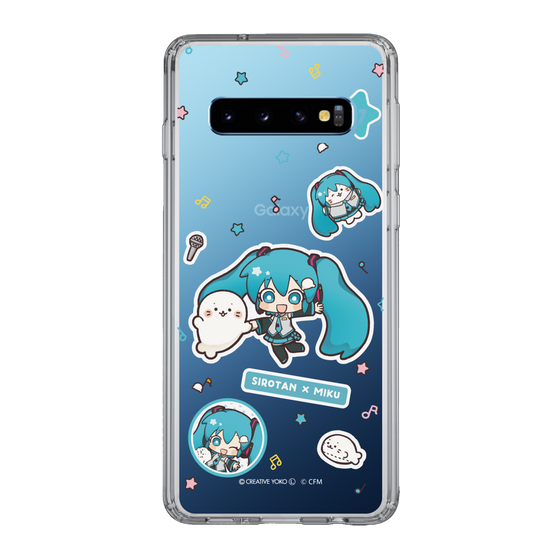 スリムプロテクションケース［ しろたん×初音ミク - ステッカー ］