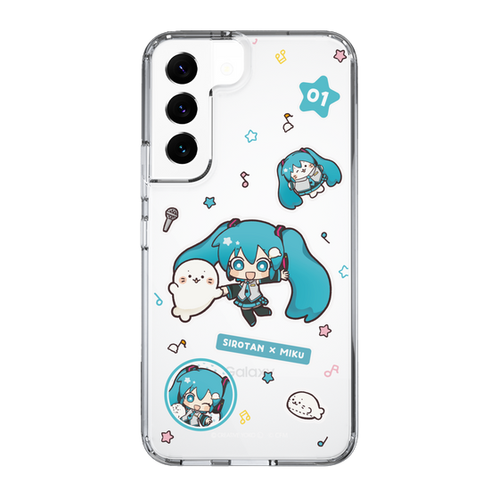スリムプロテクションケース［ しろたん×初音ミク - ステッカー ］