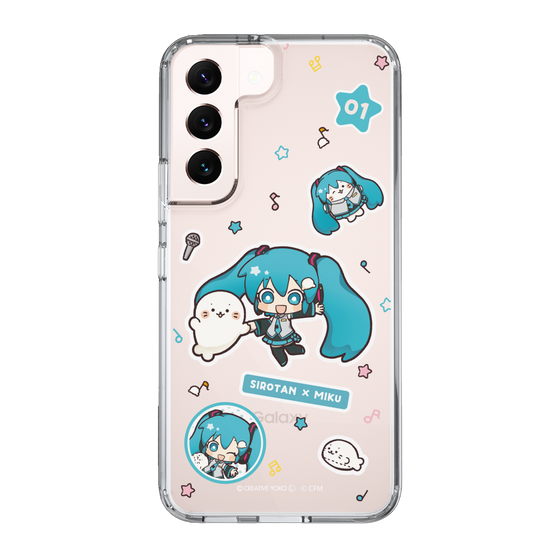 スリムプロテクションケース［ しろたん×初音ミク - ステッカー ］