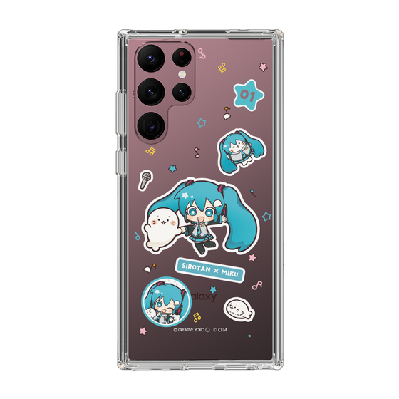 スリムプロテクションケース［ しろたん×初音ミク - ステッカー ］