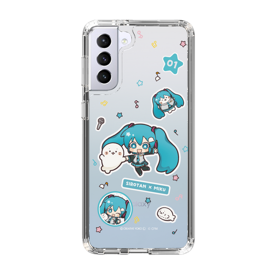 スリムプロテクションケース［ しろたん×初音ミク - ステッカー ］