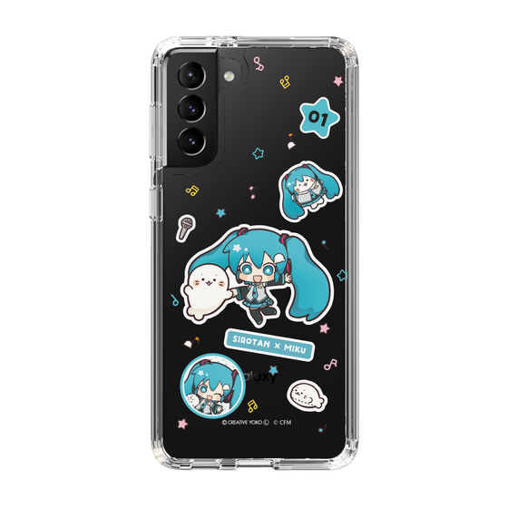 スリムプロテクションケース［ しろたん×初音ミク - ステッカー ］