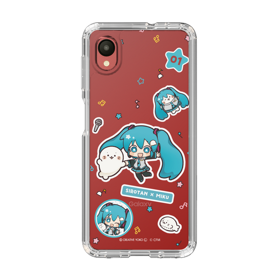 スリムプロテクションケース［ しろたん×初音ミク - ステッカー ］