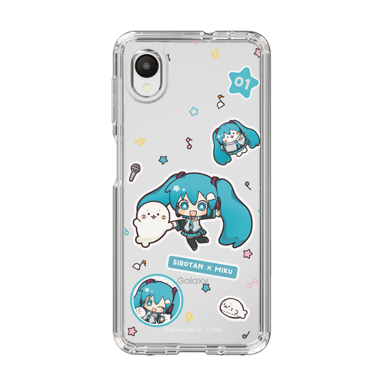 スリムプロテクションケース［ しろたん×初音ミク - ステッカー ］