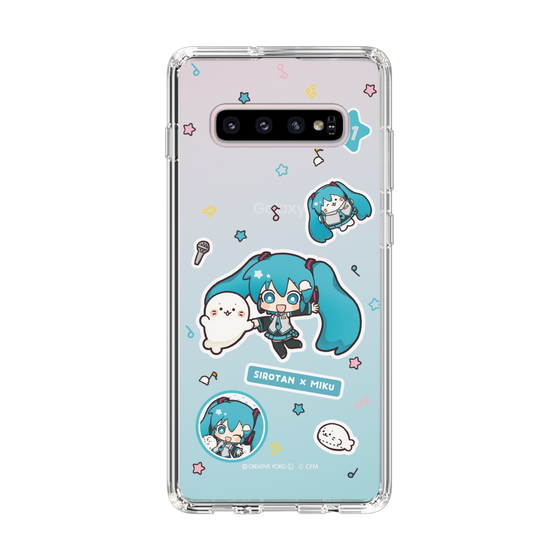 スリムプロテクションケース［ しろたん×初音ミク - ステッカー ］