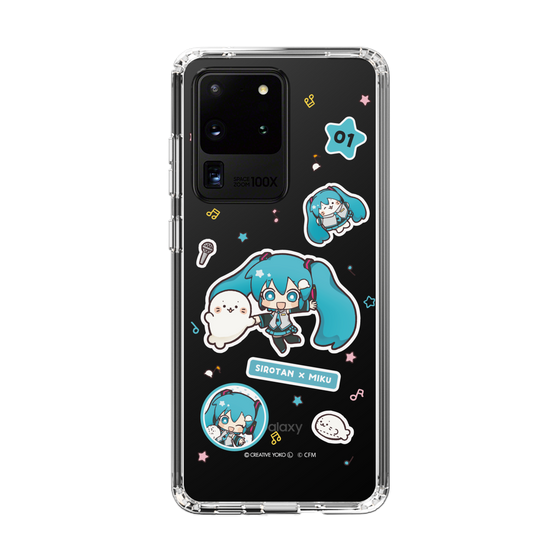 スリムプロテクションケース［ しろたん×初音ミク - ステッカー ］