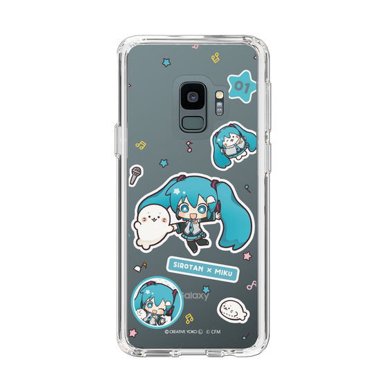 スリムプロテクションケース［ しろたん×初音ミク - ステッカー ］
