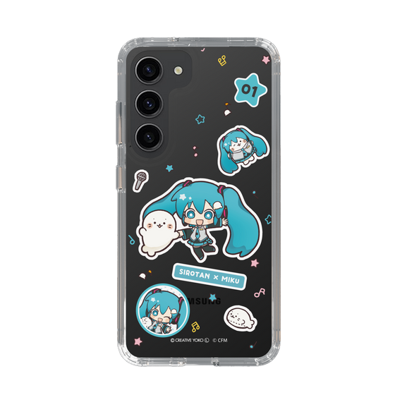 スリムプロテクションケース［ しろたん×初音ミク - ステッカー ］