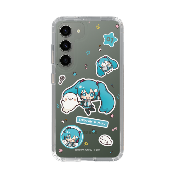 スリムプロテクションケース［ しろたん×初音ミク - ステッカー ］