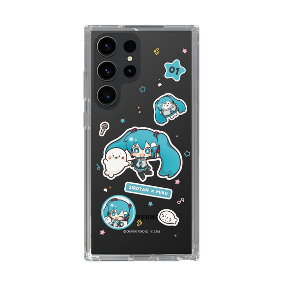 スリムプロテクションケース［ しろたん×初音ミク - ステッカー ］