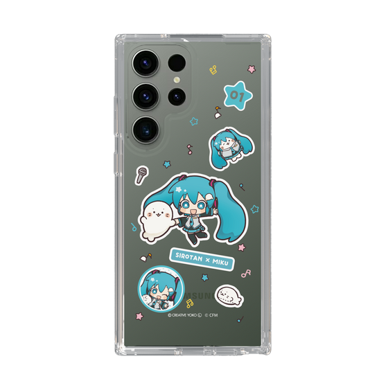 スリムプロテクションケース［ しろたん×初音ミク - ステッカー ］