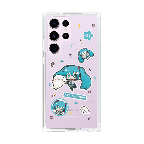 スリムプロテクションケース［ しろたん×初音ミク - ステッカー ］