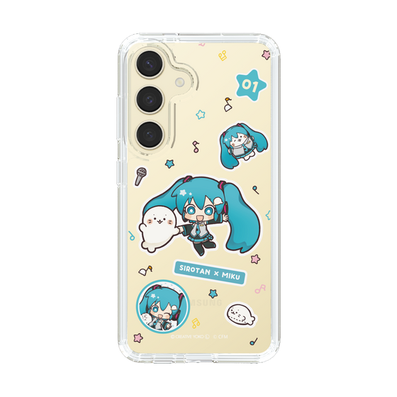スリムプロテクションケース［ しろたん×初音ミク - ステッカー ］