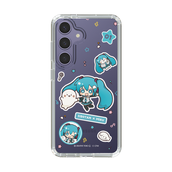 スリムプロテクションケース［ しろたん×初音ミク - ステッカー ］