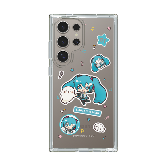 スリムプロテクションケース［ しろたん×初音ミク - ステッカー ］
