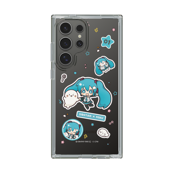 スリムプロテクションケース［ しろたん×初音ミク - ステッカー ］