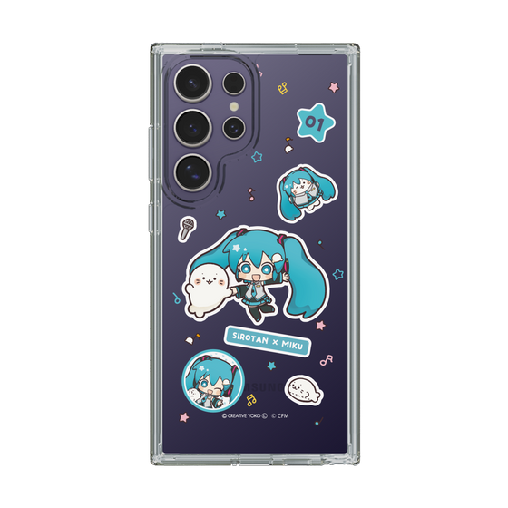 スリムプロテクションケース［ しろたん×初音ミク - ステッカー ］