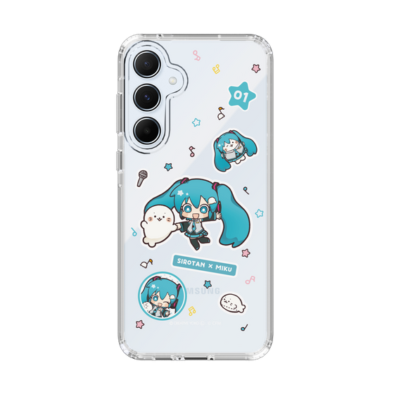 スリムプロテクションケース［ しろたん×初音ミク - ステッカー ］